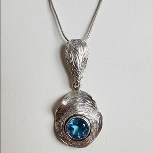 Silpada Italy HG SterlingHooked on blue necklace